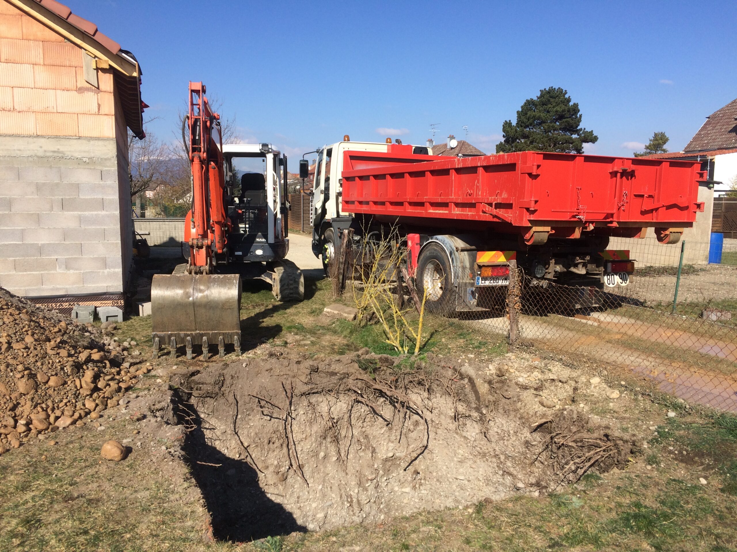 Travaux de terrassement à Mulhouse